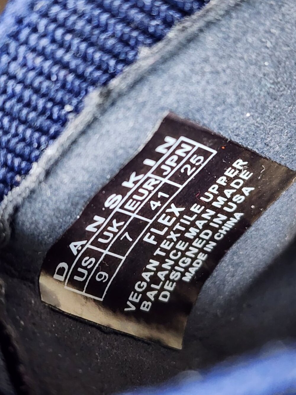 Navy Knit Ballet Flats | Women's 9 - Picture 12 of 17